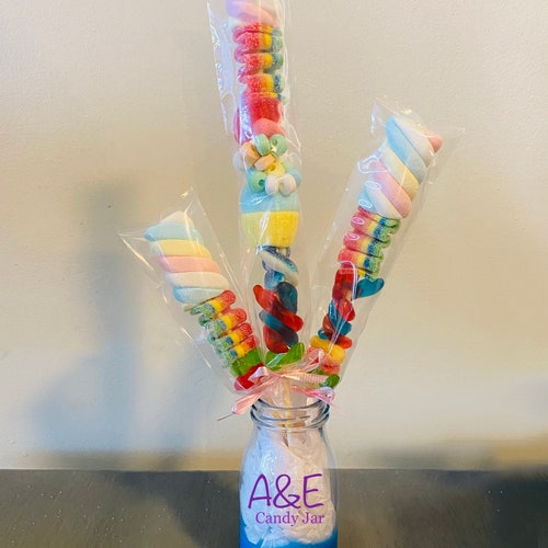 Baseball Candy Kabobs Party Favors Treat Boxes Sweet Sour Etsy
