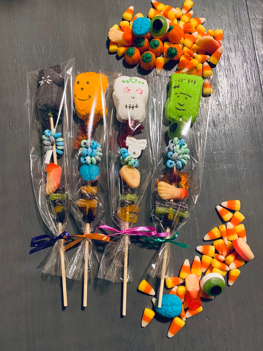 Spooky Candy Kabobs Party Favors Candy on a Stick Birthday Party