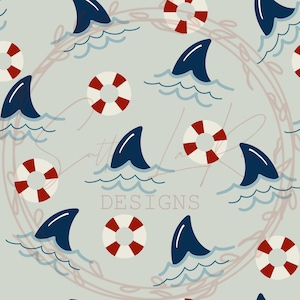 Swimming Shark Seamless File