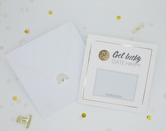 Get Lucky - Rubbelkarte - Glückslos - Geschenk für Hochzeit, Verlobung, Jahrestag, Geburtstag oder zwischendurch - Zeit schenken