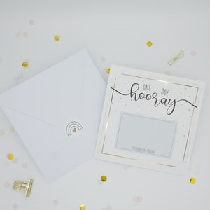 DATE DATE HORRAY - Rubbelkarte - Glückslos - Geschenk für Hochzeit, Verlobung, Jahrestag, Geburtstag oder zwischendurch - Zeit schenken