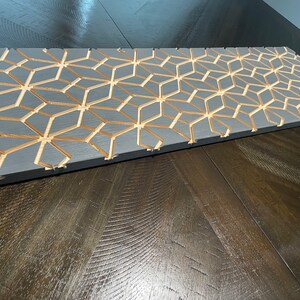 Abstract 3D Wooden Wall Art, Gray stained dining room decor, Different living room hanging picture, Engraved Unique 3D decoration