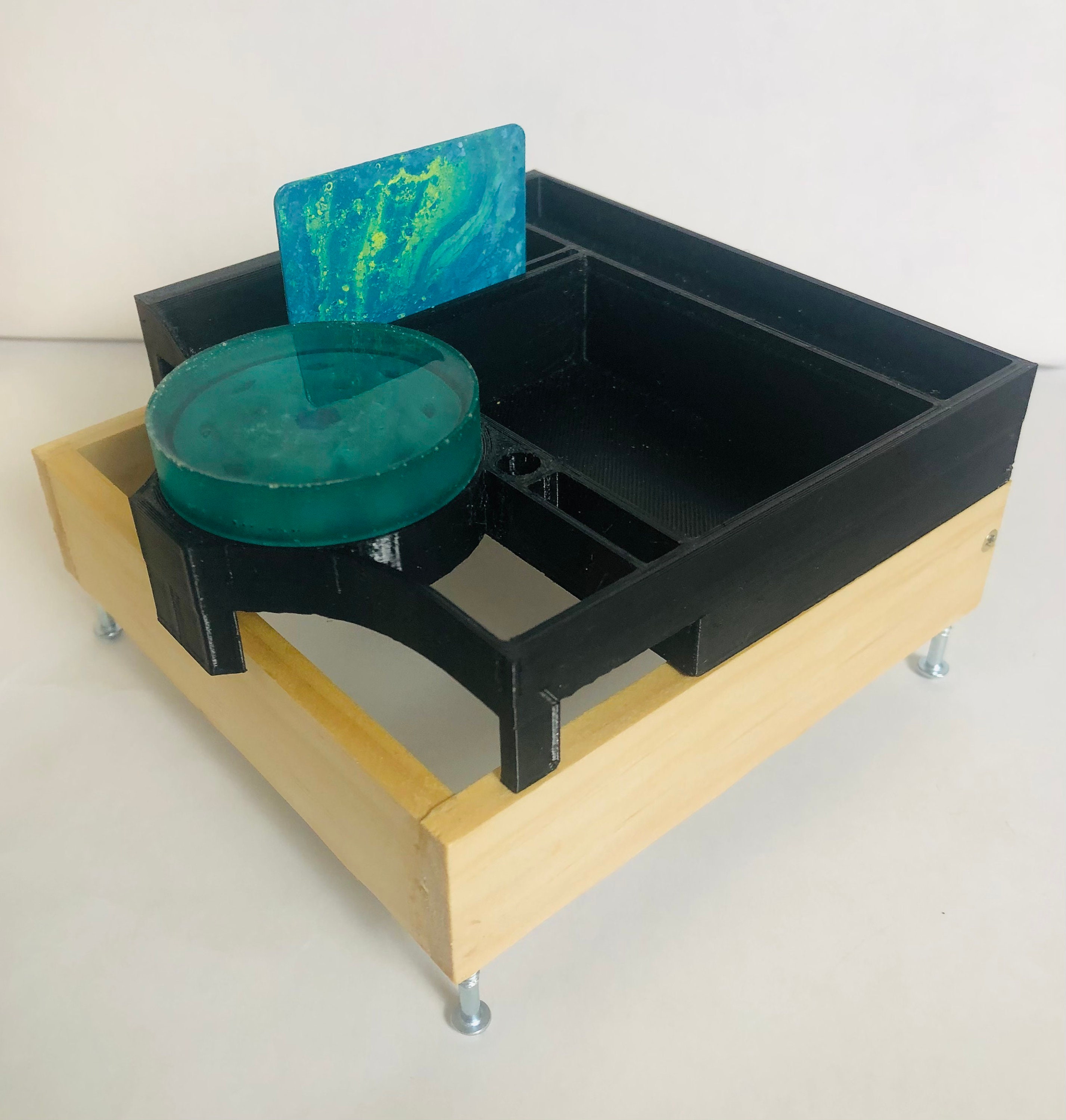 GasMask Epoxy Box Pine wood Exotic Wood Epoxy Pour Etsy