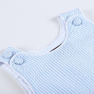 Walker Bubble - Light Blue Seersucker Gingham