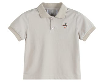 Light Brown Mallard Golf Polo Shirt