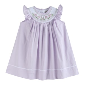 Helles Lila Bunnies Smoked Bischof Kleid