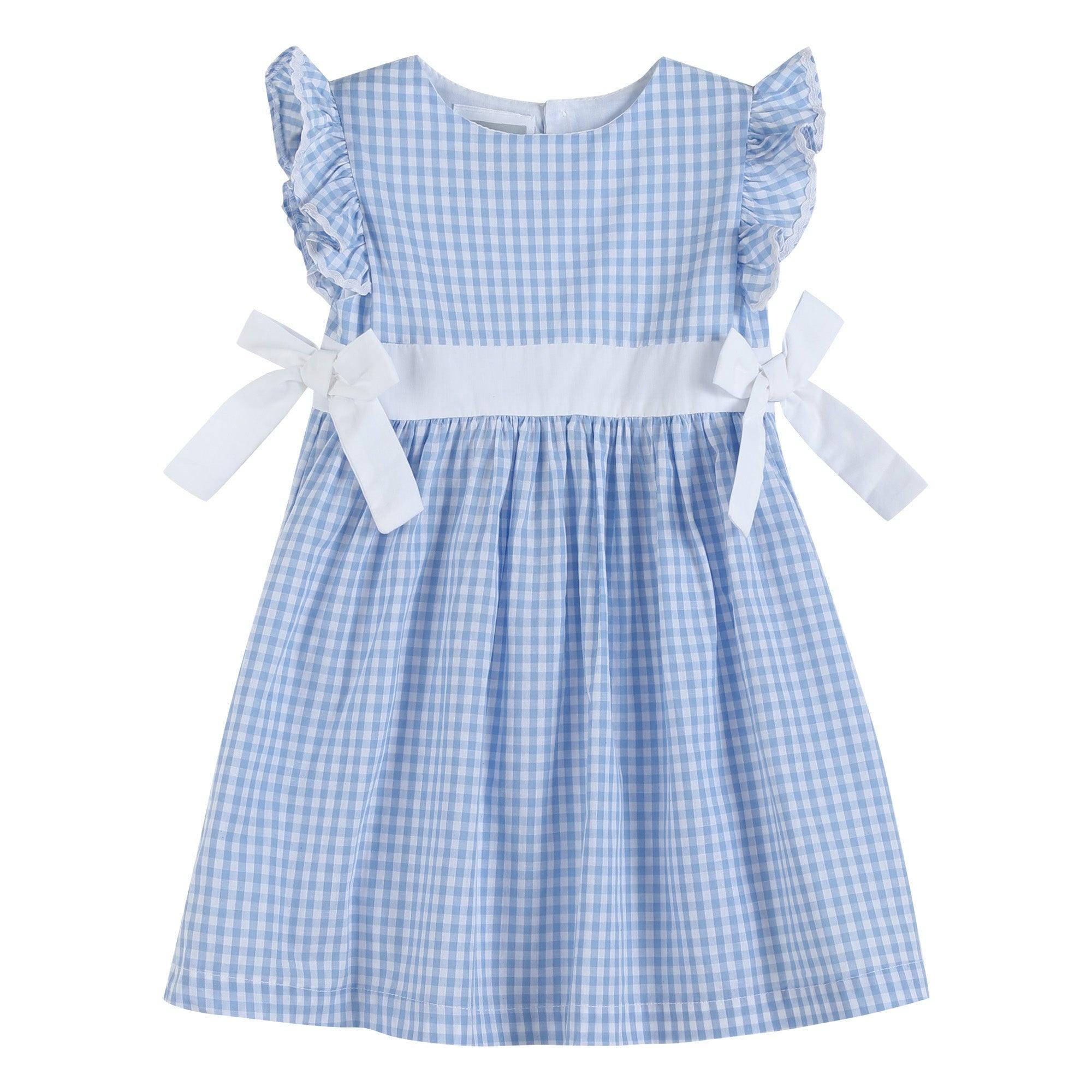 sachin and babi light blue dress Peter Pan Formal Dress - Small Blue Check