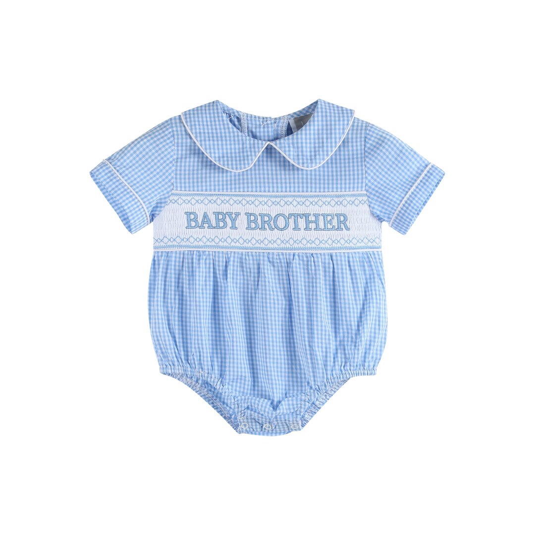 Light Blue Hooded Baby Romper main image 1