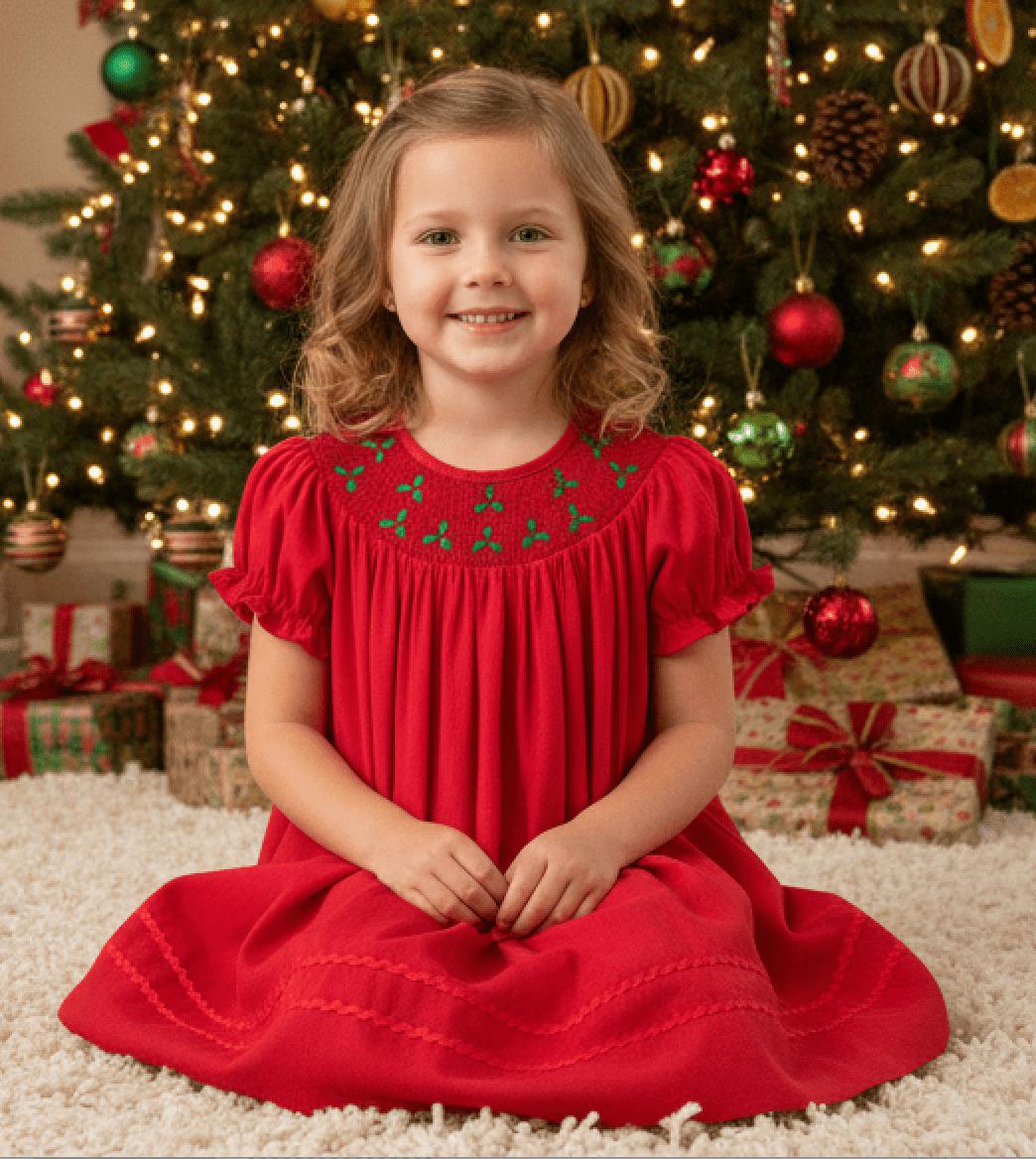 Smocked Christmas Dresses Baby Girl