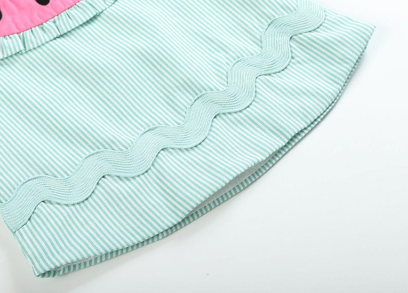 Pink and Green Watermelon Top and Ruffle Bloomer Set - Etsy