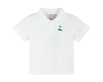 White Golf Tee Polo Shirt