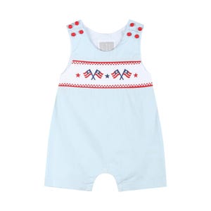 Pantaloncini arricciati con bandiera USA azzurra