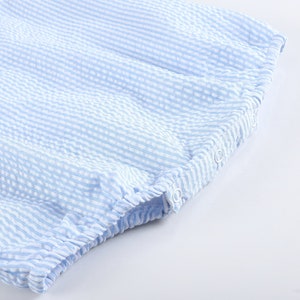 baby seersucker classic romper french blue main image 1