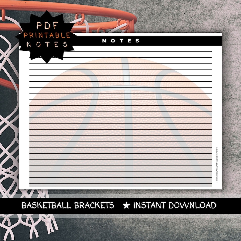 Printable Basketball Brackets Ncaa Brackets Template PDF Basketball
