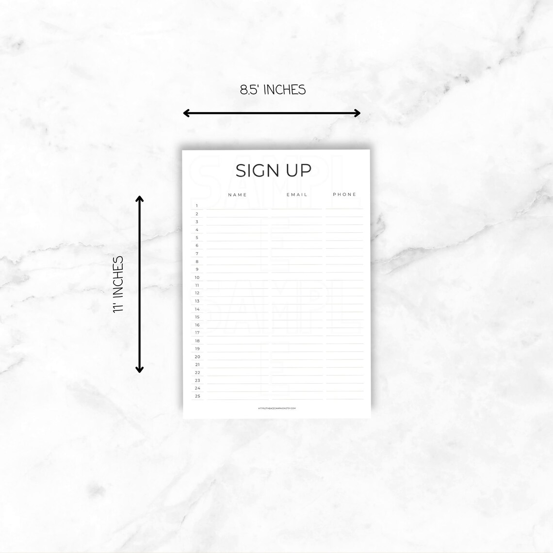 Sign in Sheet Sign up Sheet Printable Sign in Sheet Instant Download Minimalist Sign in Sheet ...