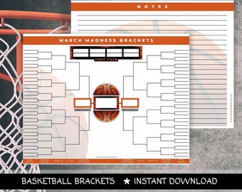 Drabinka koszykówki March Madness: Pula biura turniejowego NCAA (szablon PDF)