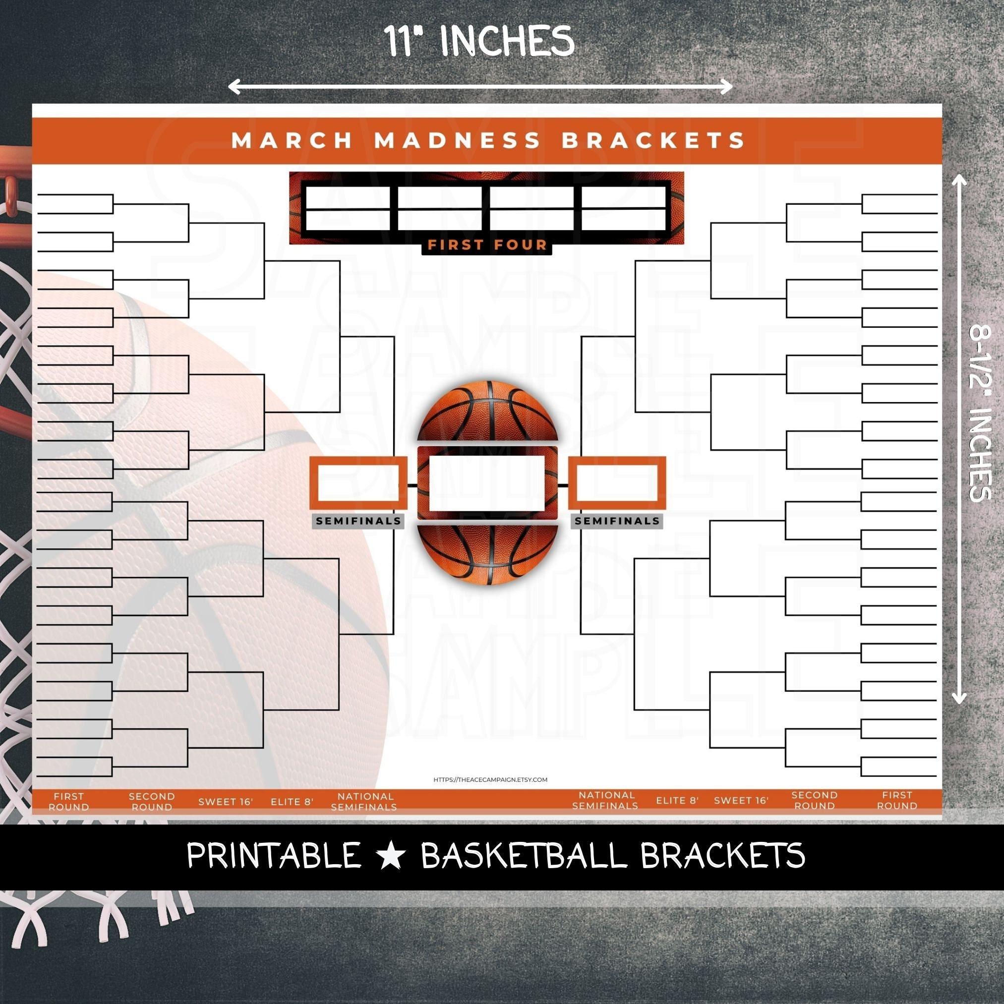 2025 march madness printable bracket victoria j brandt