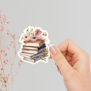 Kindle Stickers Flower Book Sticker For Kindle Readers Sticker For Book Lover