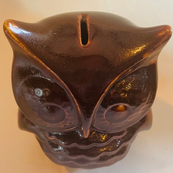 Ceramic Owl Bank - Hobby Piece