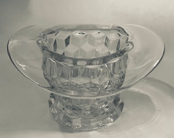 Vintage Fostoria Uranium Glass Top Hat