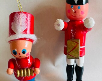 Vintage Toy Soldiers Marching Band Ornaments
