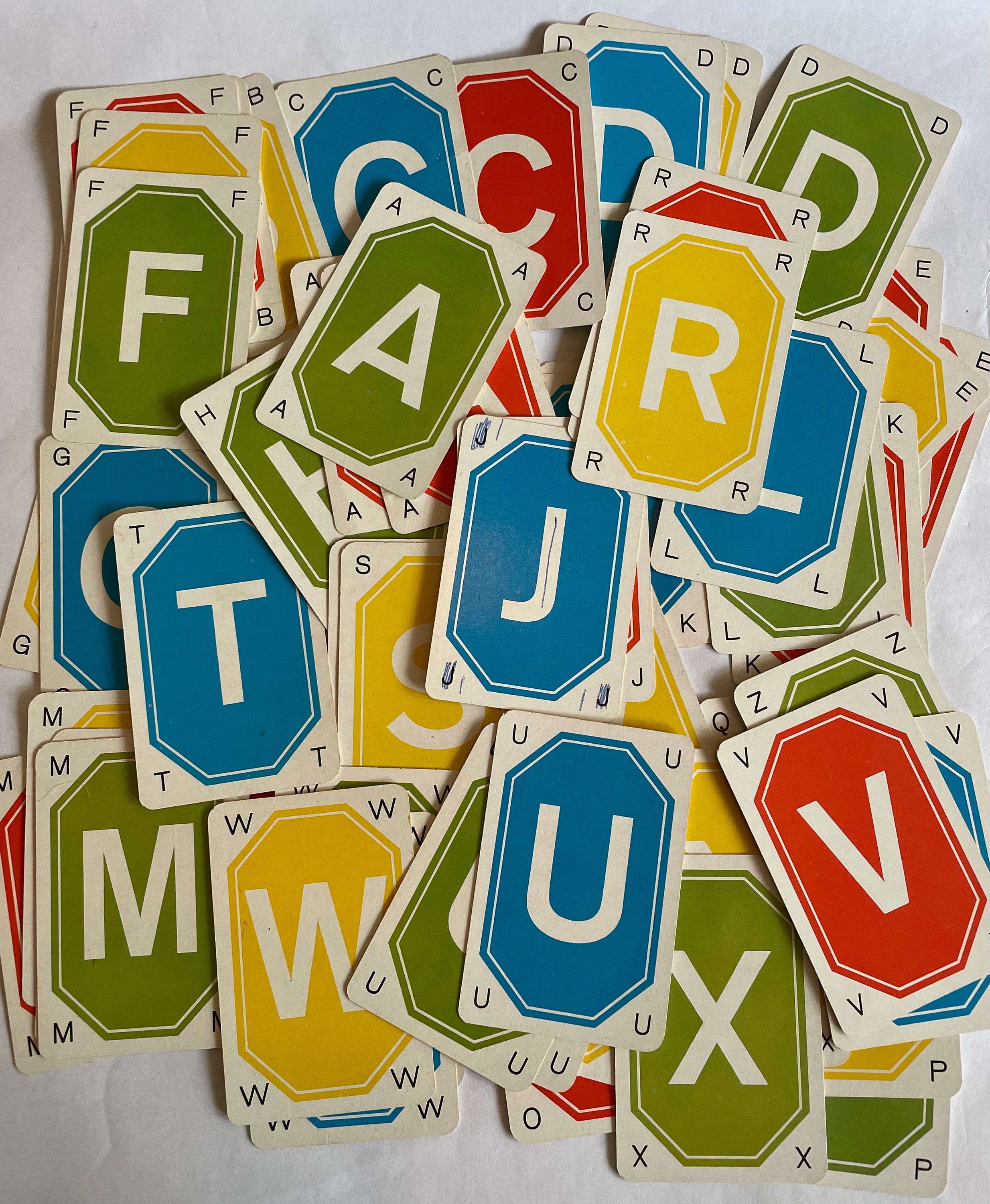 Vintage ABC Flash Cards Etsy
