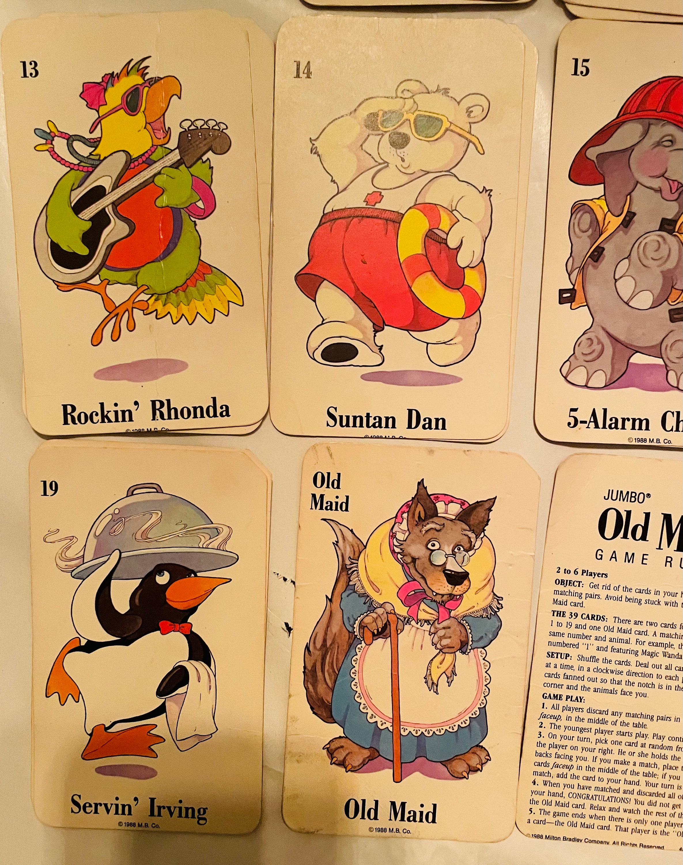 Vintage Jumbo Old Maid Cards - Etsy