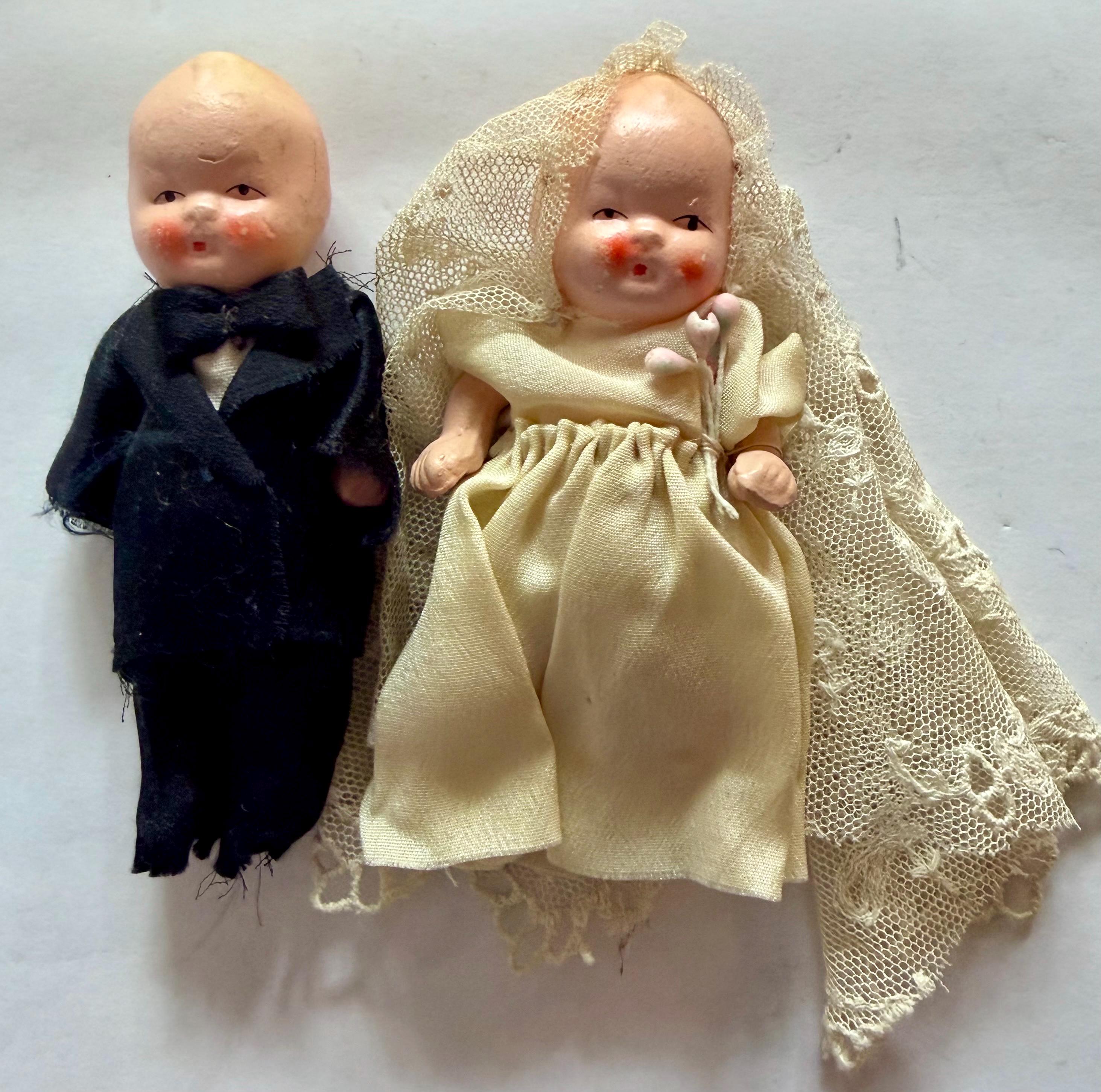 Kewpie Bride and Groom - Etsy