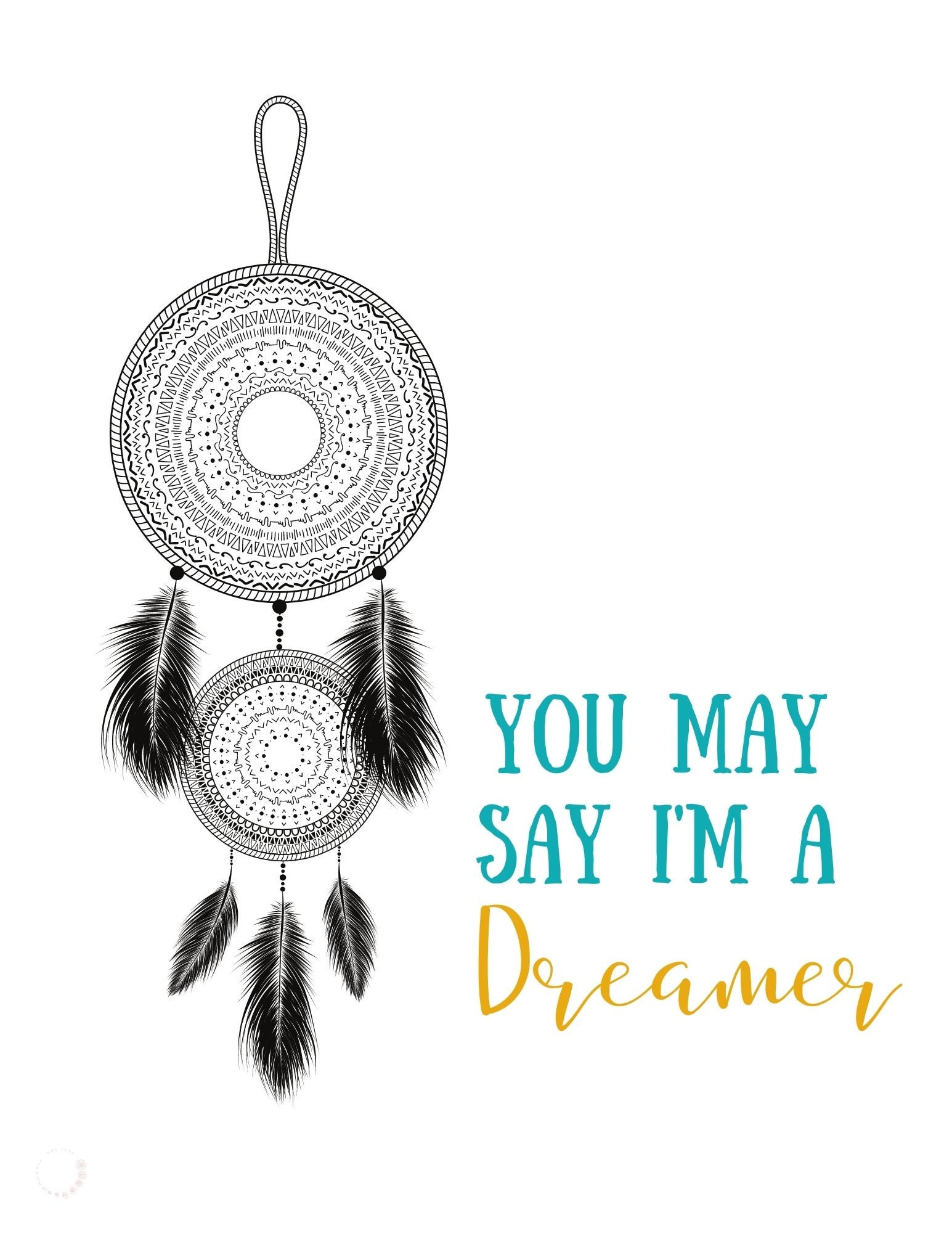Imagine Lyrics Wall Art Printable - Etsy