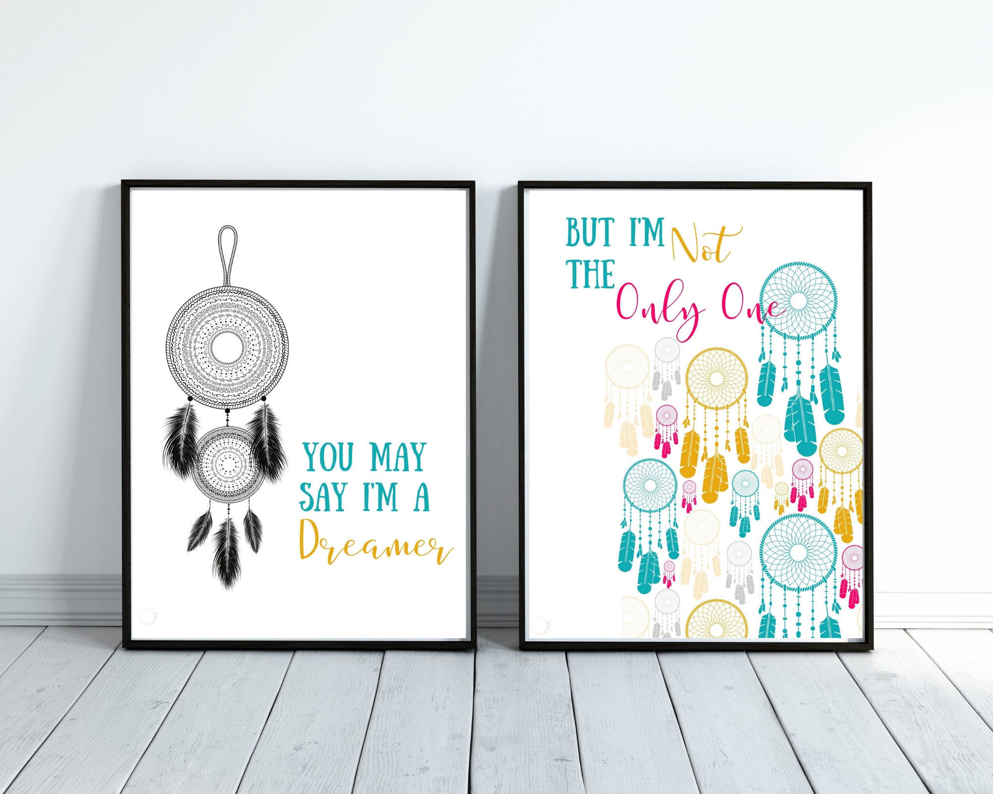 Imagine Lyrics Wall Art Printable Etsy
