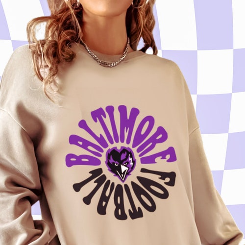 Hippy Baltimore Ravens Design Vintage 
