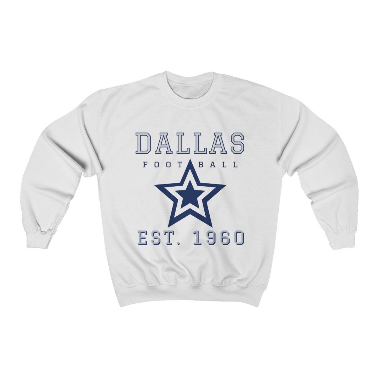 Vintage Dallas Cowboys Football Logo Crewneck Sweatshirt NFL - Etsy