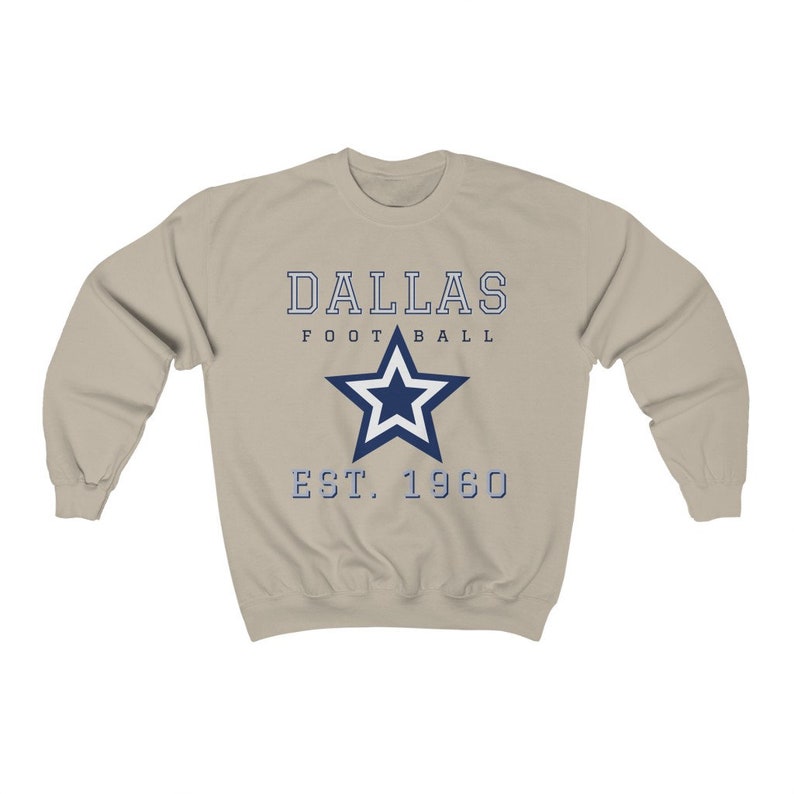 Vintage Dallas Cowboys Football Logo Crewneck Sweatshirt NFL - Etsy