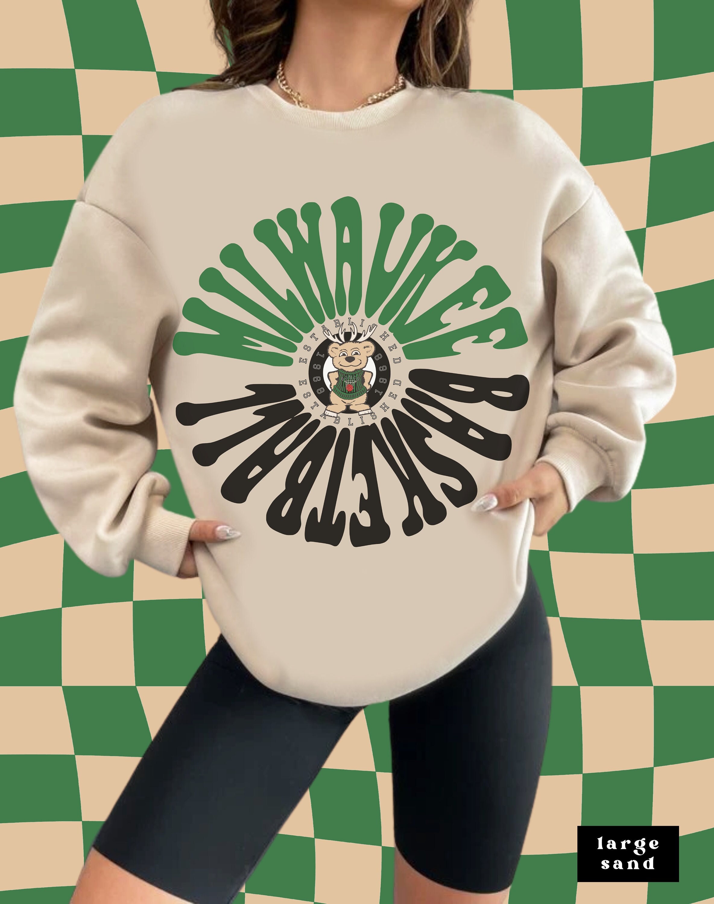 Milwaukee Bucks Sweatshirt - Etsy