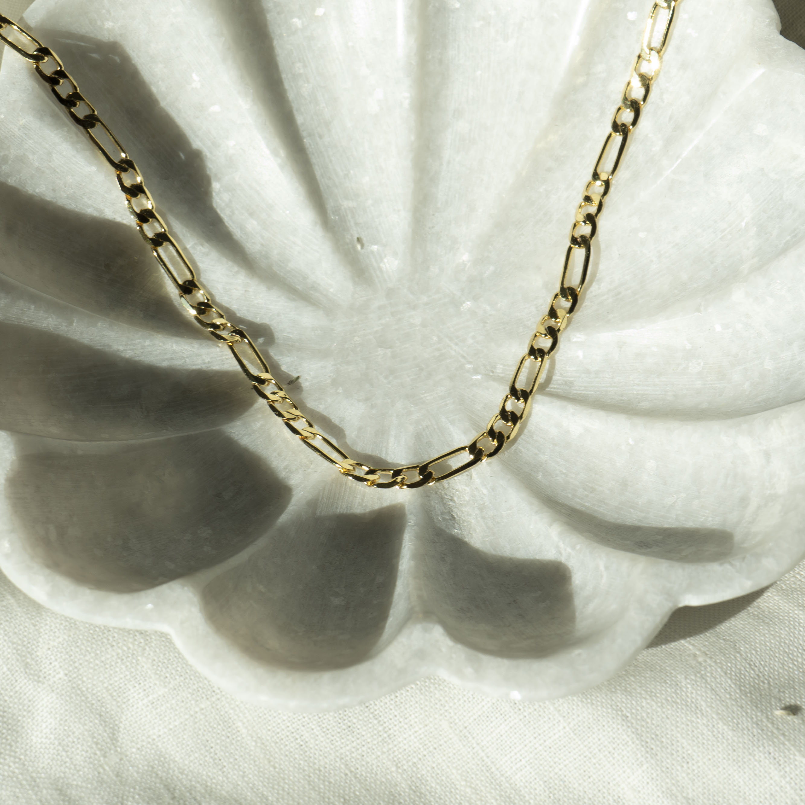 Chain Necklace 18K Gold Plated Etsy