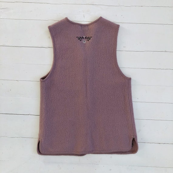 Vintage V Neck Lambs Wool Vest - Elena main image 1