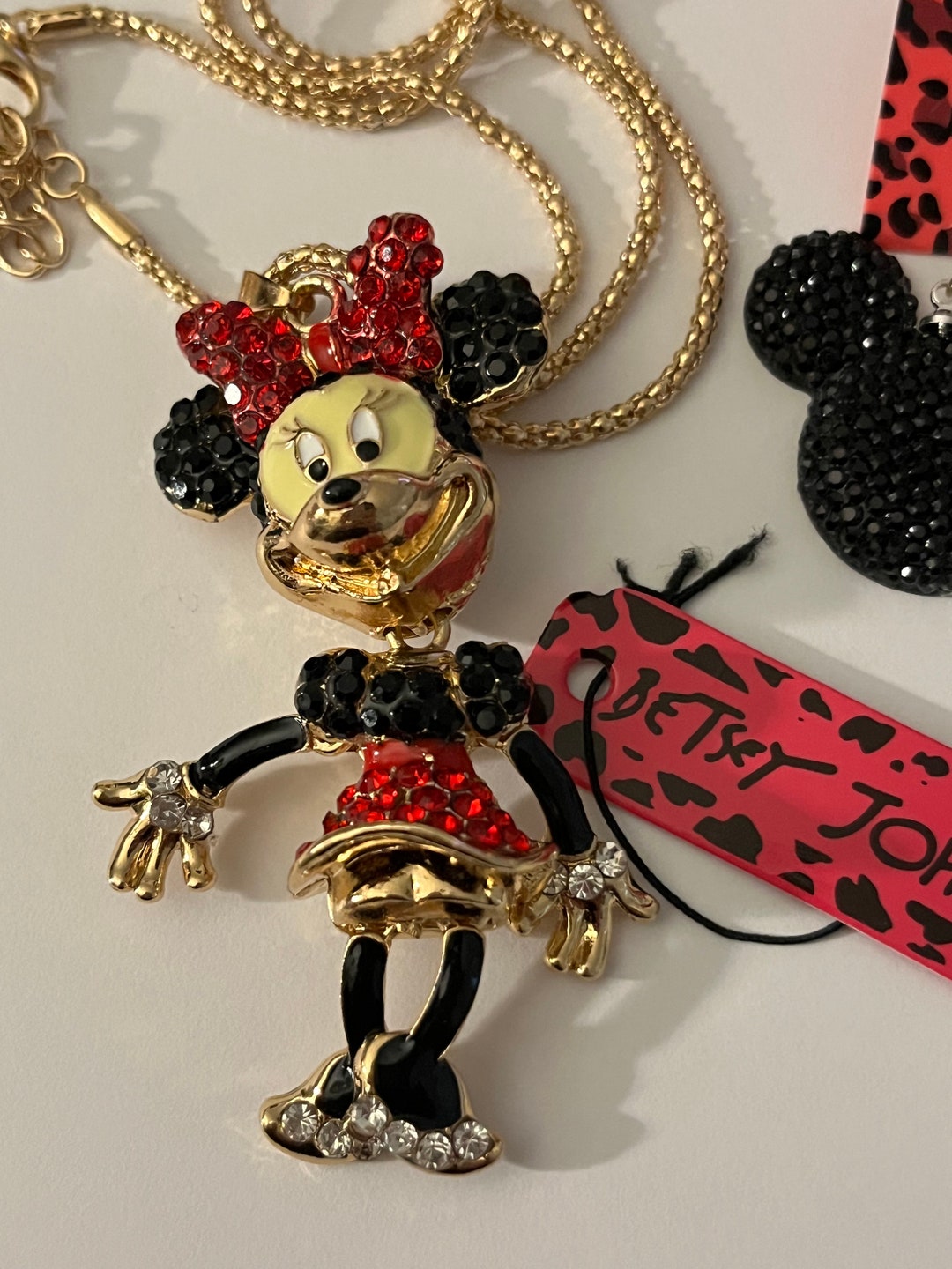 Betsey Johnson Disney Necklace and Earrings New Etsy