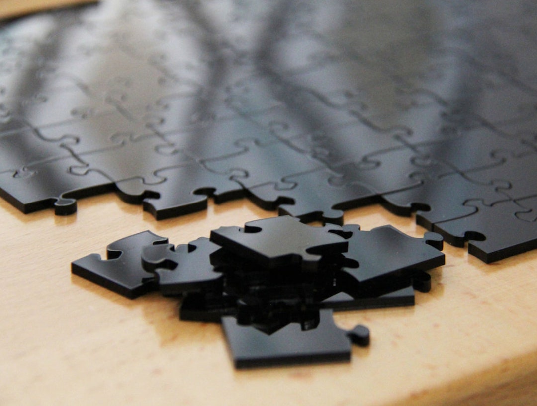 50 Pc Acrylic Puzzle Jigsaw Gag Gift Impossible Puzzle Etsy