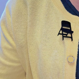 2 ct Shirt pin, Folding Chair pins, Acrylic Chair Alabama Brawl Chair, Gag Gift, Funny Gift, Slammer, Montogomery, Riverboat, lanyard pin
