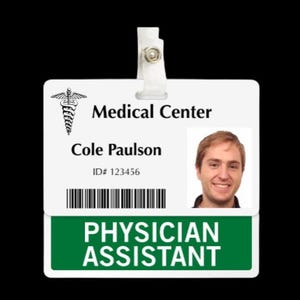 Etched 1/2 Badge Buddy, Custom Standard Vertical or Standard Horizontal Badge Buddy Healthcare badges, Nurse Badge, Medical Work Badge buddy