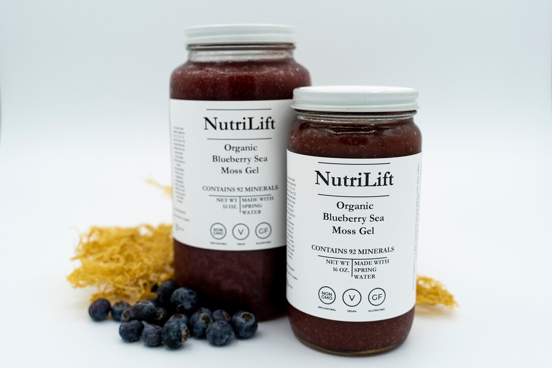 Organic Blueberry Sea Moss Gel Etsy