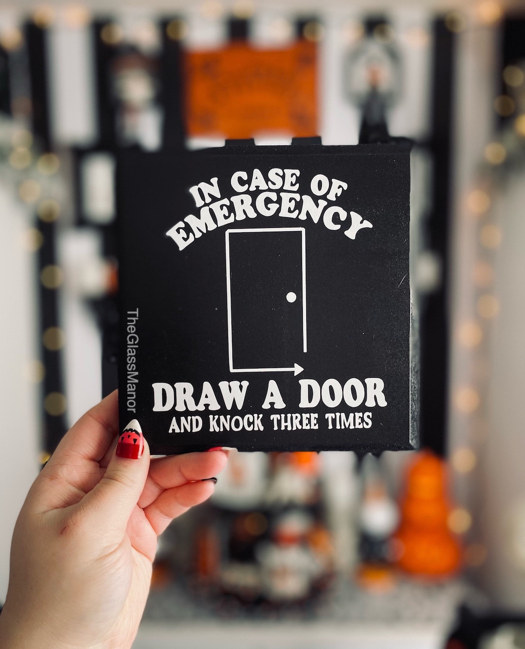 Beetljuice Inspired / Draw a Door / Gothic Home Decor - Etsy