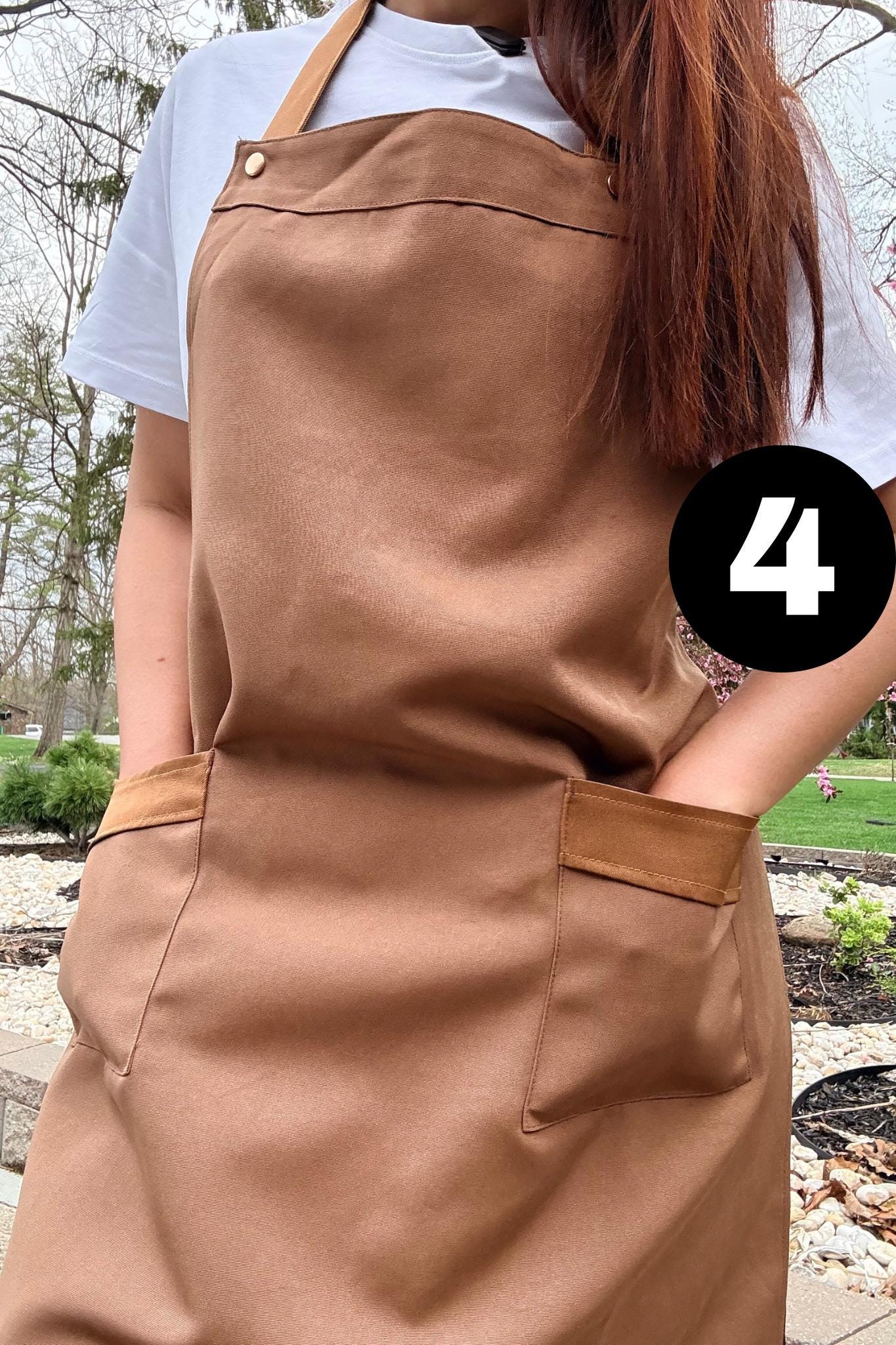 Premium Waterproof Apron for Spa Nail Salon Barbershop Restaurant & Kitchen Adjustable Professional Work Apron