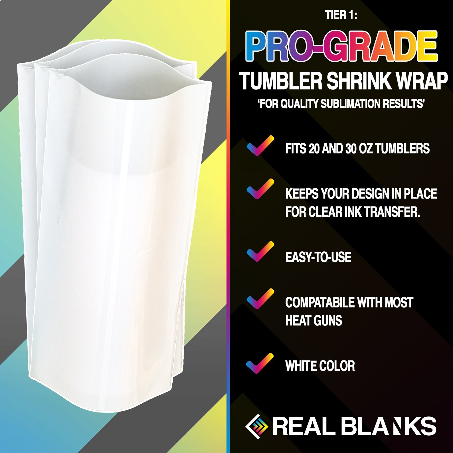 10 Pack Heat Shrink Wrap for 20 oz and 30 oz Sublimation Etsy