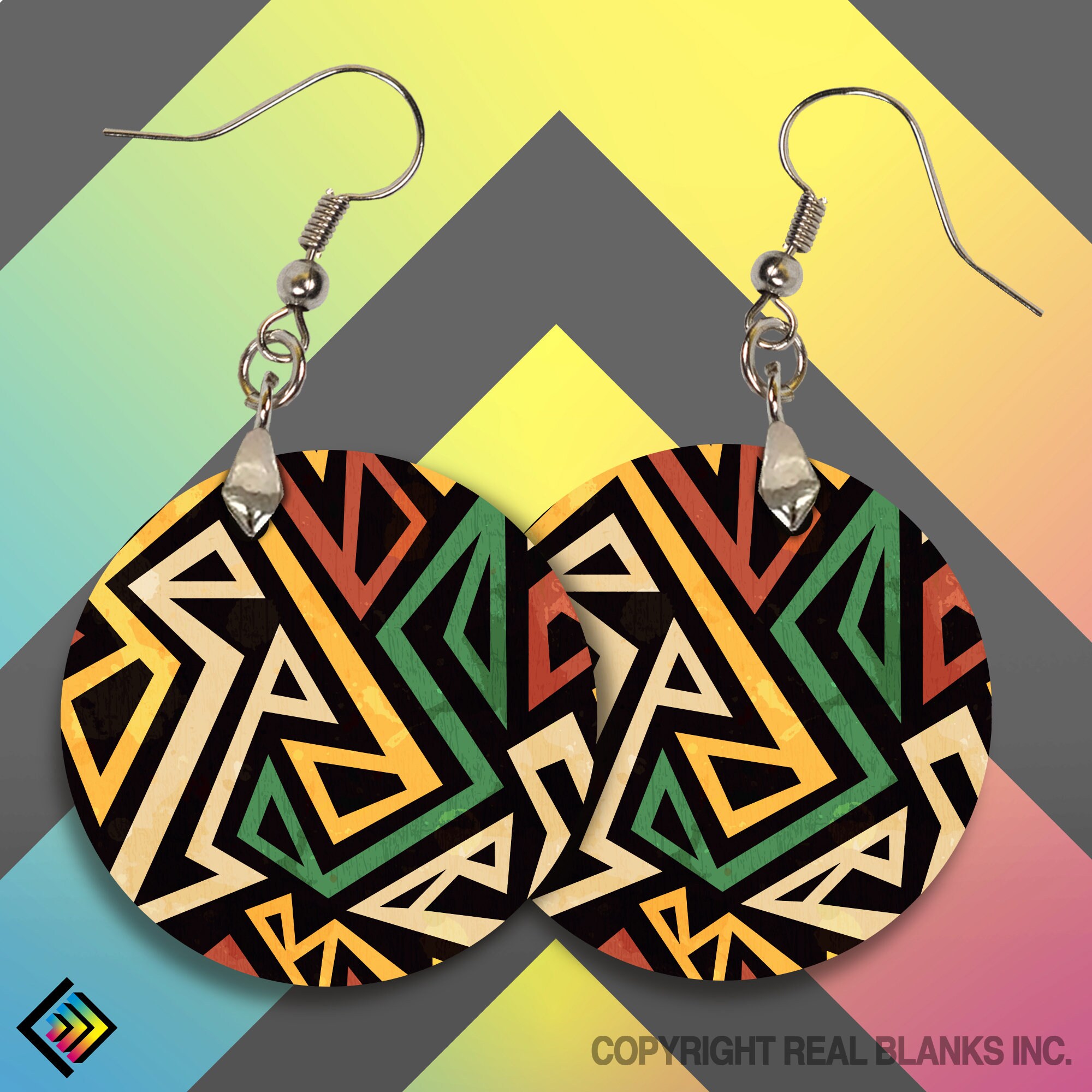 10 Pairs of Circle Sublimation Earrings DoubleSided White Etsy