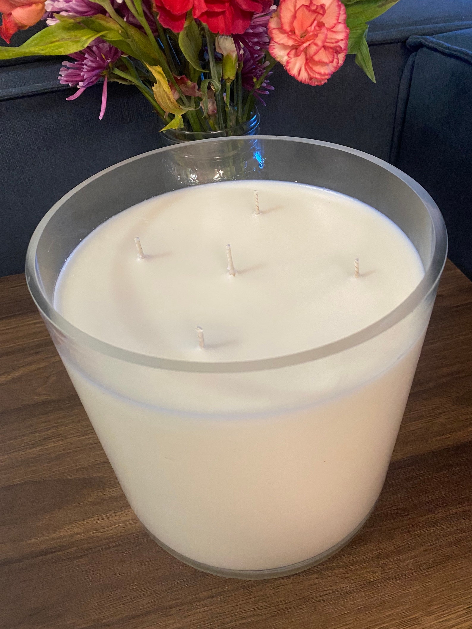 GIANT Candle Extra Large Candle Multi Wick Candle Soy Wax Candle Big