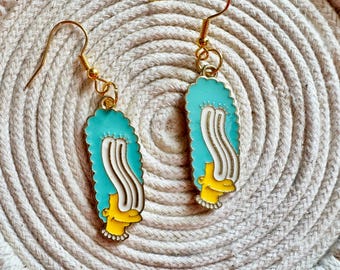 Marge Simpson Style Earrings