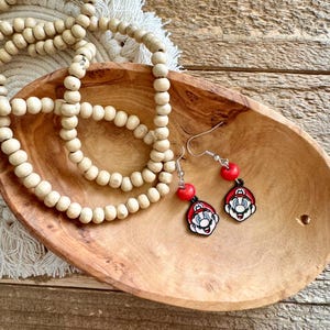 Mario Head Earrings