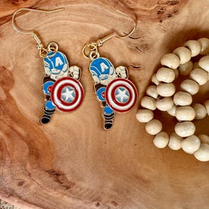 Captain America Earrings