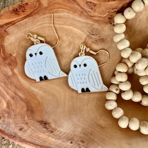 Hedwig Owl Earrings